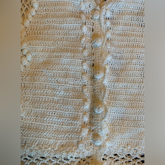 Crochet white bolaro. Krochette by papillon. - Picture 5 of 7